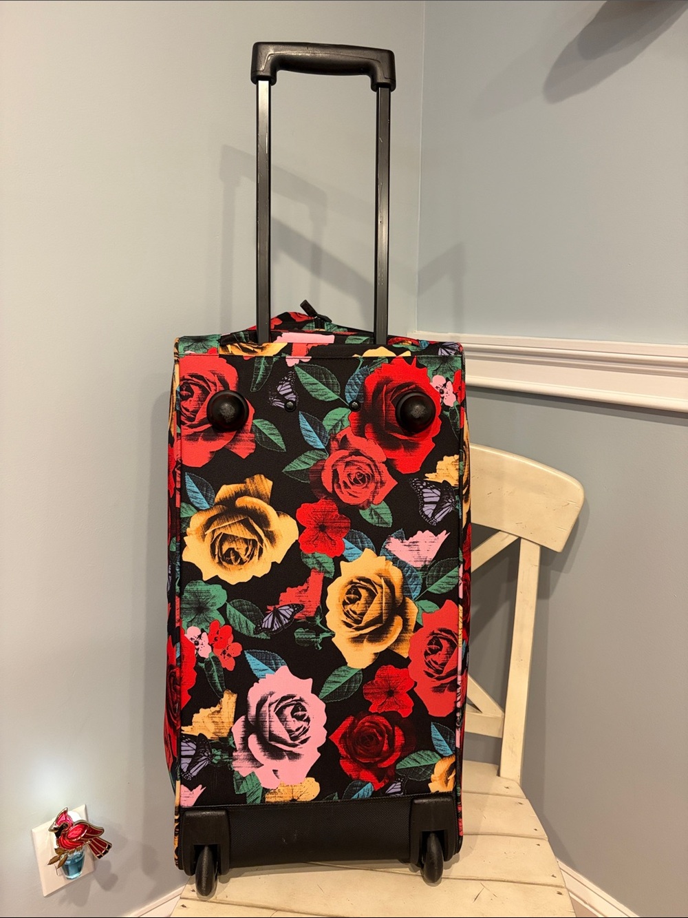 Vera Bradley “Havana Rose” Floral Rolling Travel Duffel Bag - Picture 2 of 9